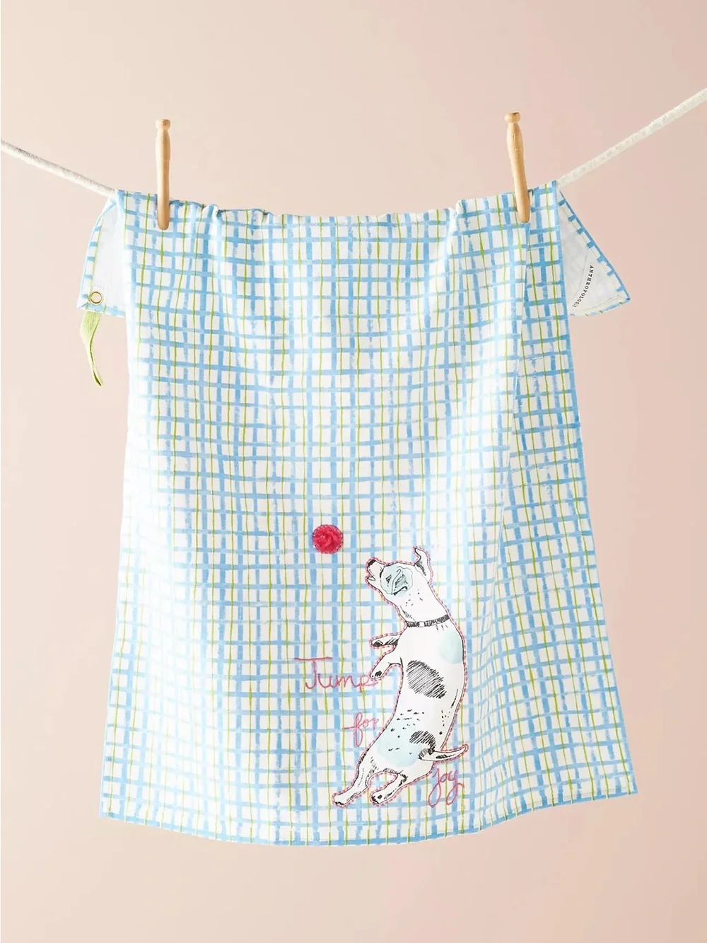 New🌟Anthropologie-Playful Pup Dish Towel
